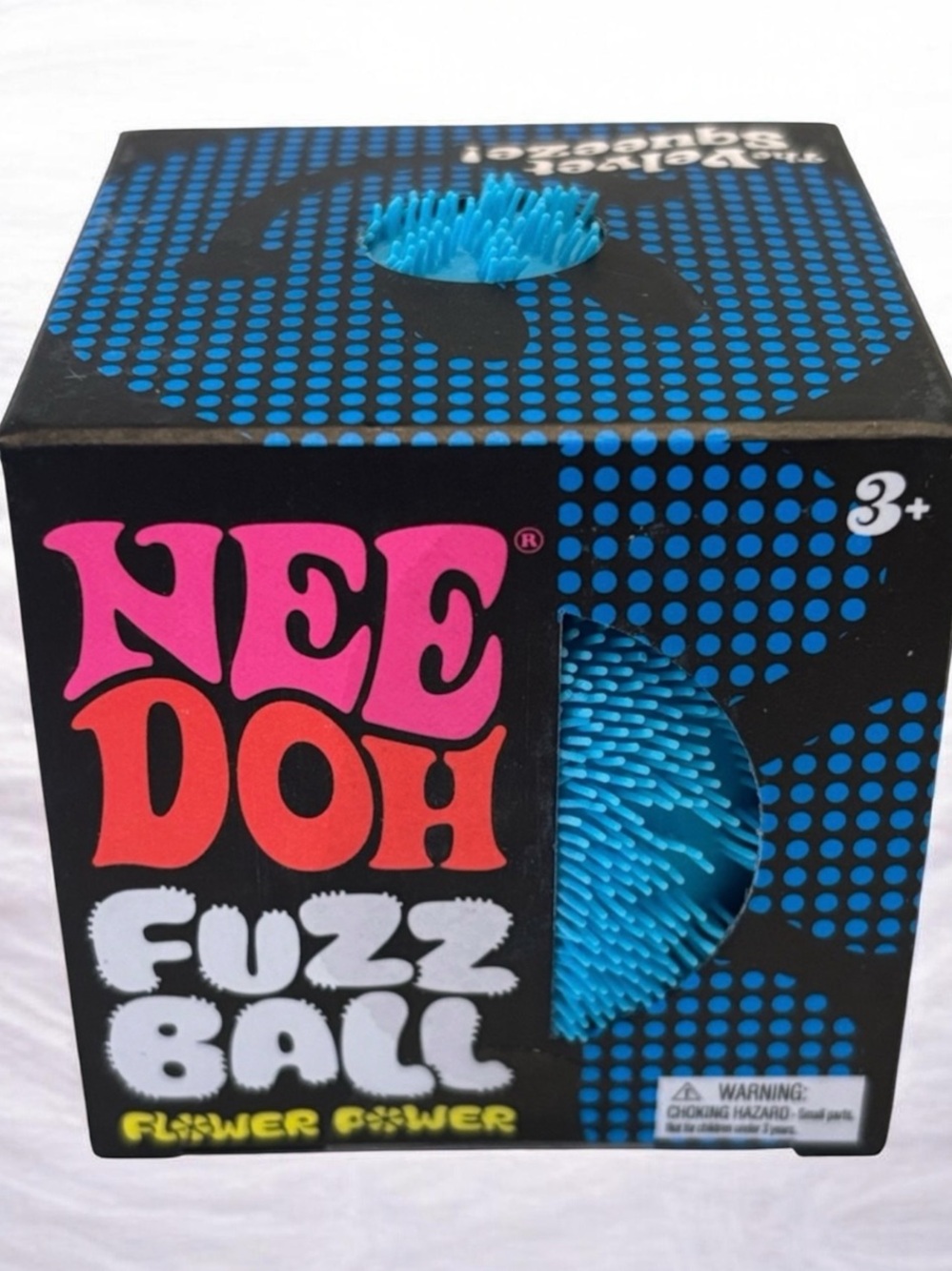 Schylling Needoh Fuzz Ball Wonder Waves Blue Sensory Squishy - Picture 1 of 8
